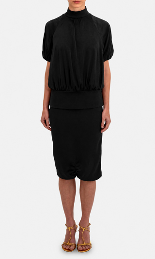 FABRIC SATEN TEXTURIZADO LISO NEGRO